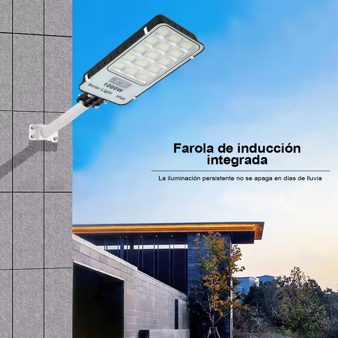 Alumbrados Solares Profesionales Industriales con Panel solar 600 watts