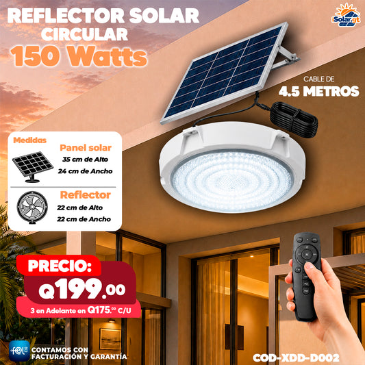 💡☀️ Reflector Solar Circular Profesional de 150W☀️💡