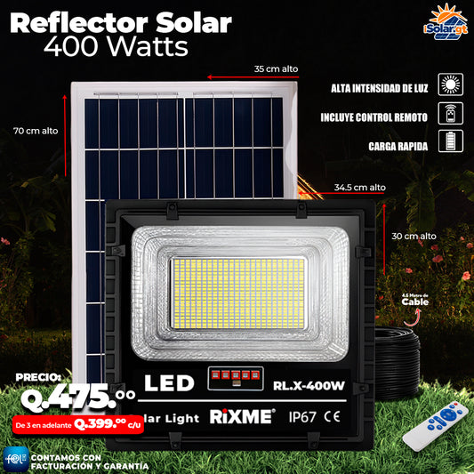 Reflector Profecional de Vidrio 400 watts 🌙.