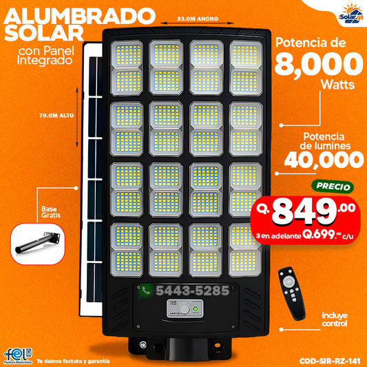 💡 Alumbrado Solar Industrial - 8,000 WATTS 💡