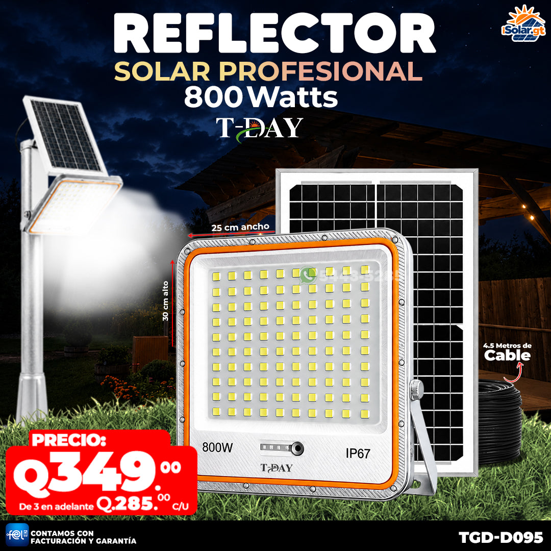 💡 Reflector Solar Profesional 800W ☀️🔋