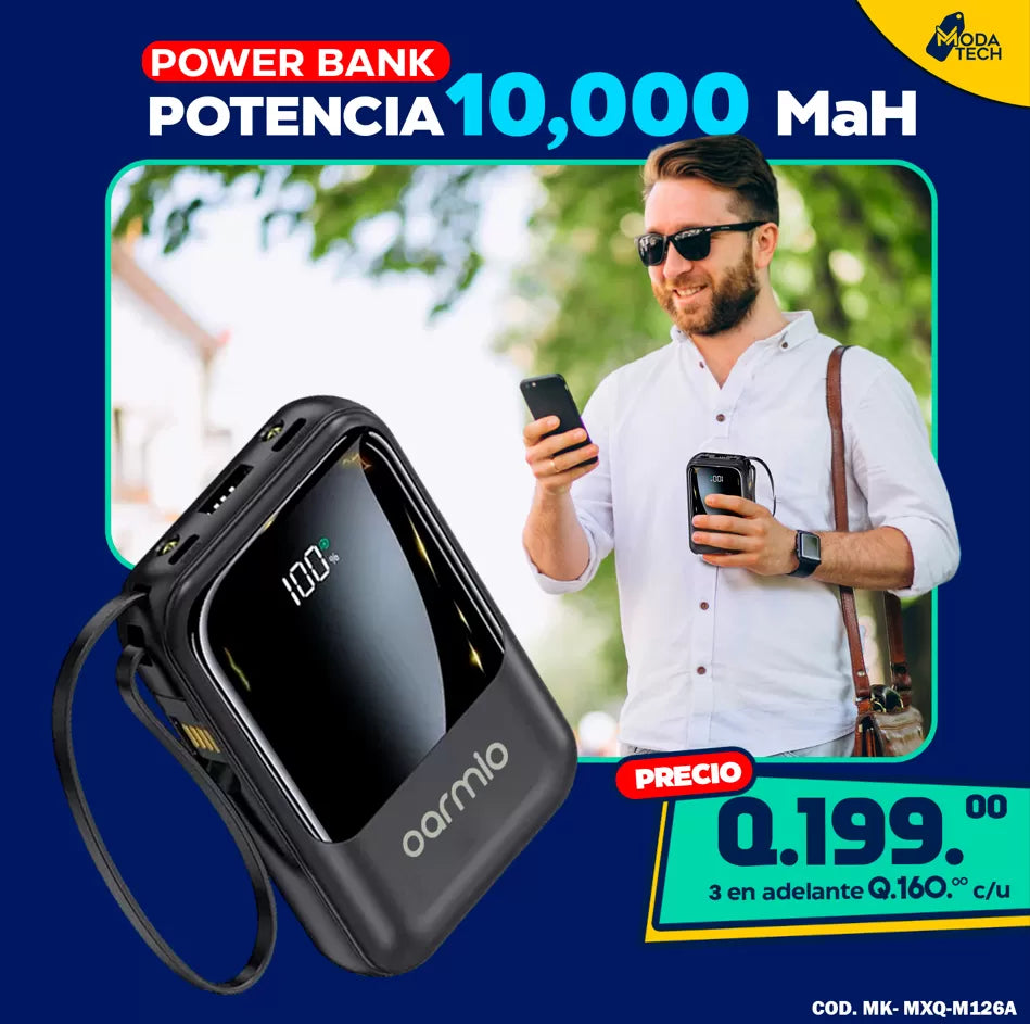 Powers Bankss de Potencia de 10,000mAh.