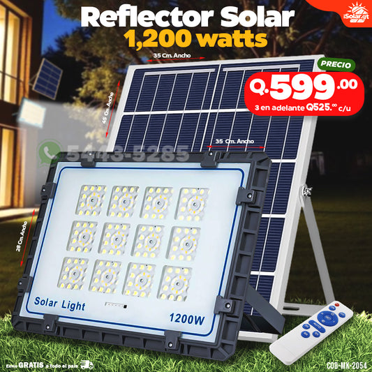 Reflector Solar con panel por aparte - 1,200 watts