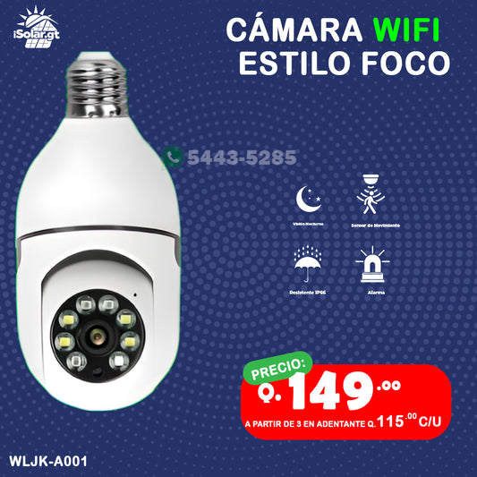 🔥Cámaras Wifi estilo foco 🔥