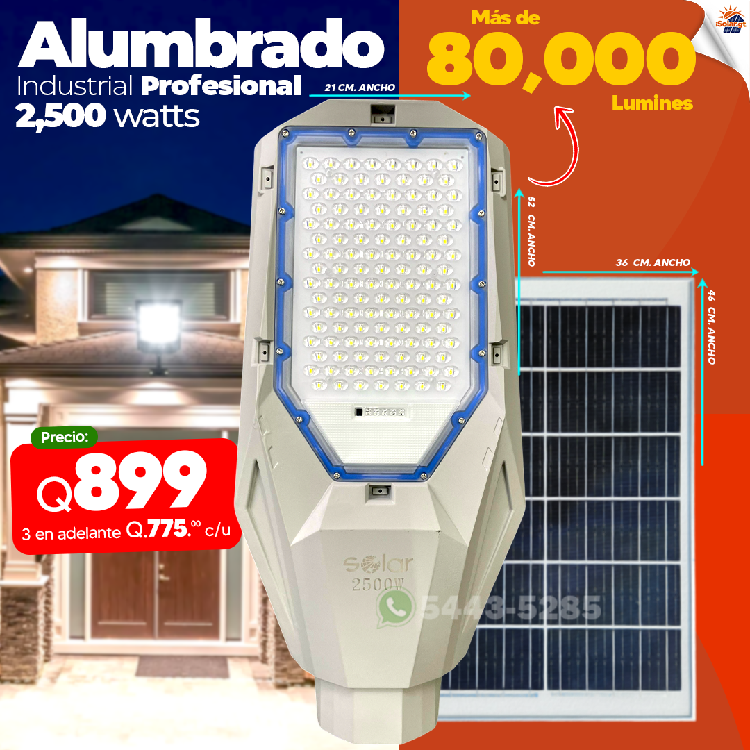 Alumbrado Publico Industrial de Material anticorrosivo de 1,800 2,500 3,000 4,000 whatts