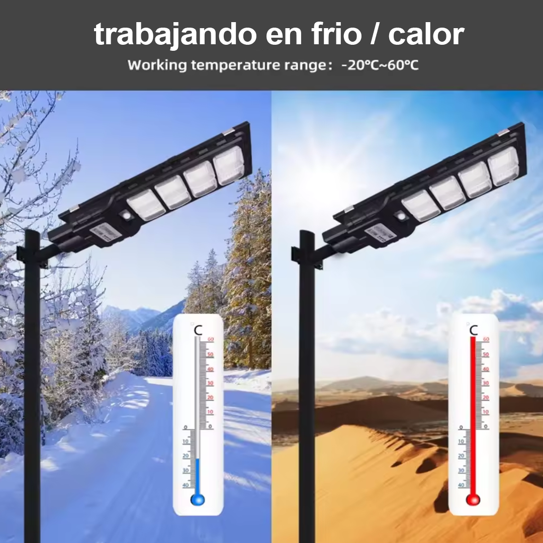 Alumbrados Solares Profesionales Industriales con Panel solar