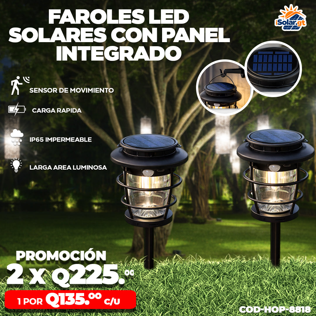 Farol Solares con Panel Incluido☀️