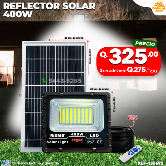 Reflecot Profecional de Vidrio 400 watts