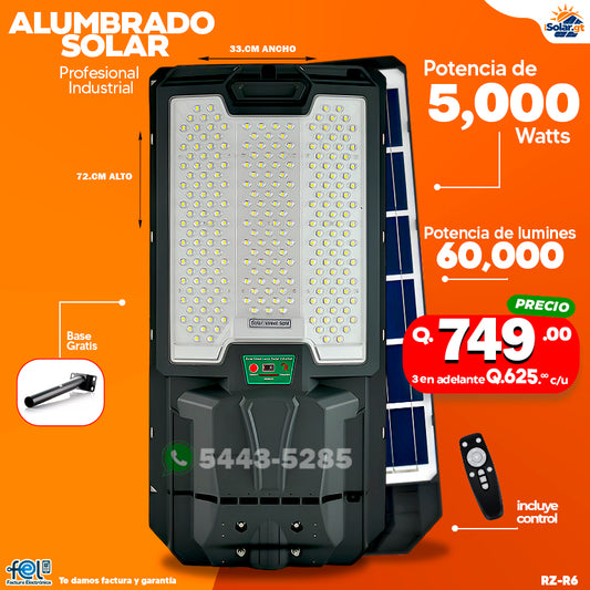 🌞💡 ALUMBRADO SOLAR PROFESIONAL INDUSTRIAL