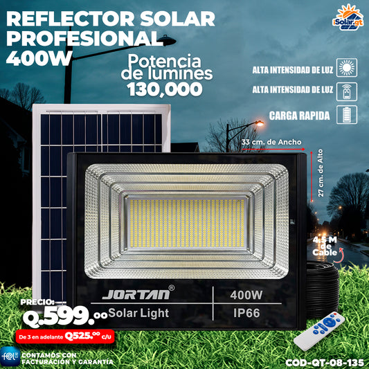 💡 Reflector Solar Profesional Jortan e 400 Watts ☀️