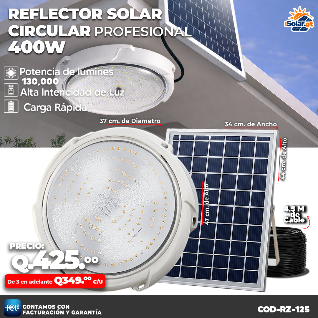 💡☀️ Reflectores Solares Circulares Profesionales ☀️💡