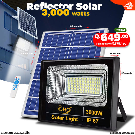 Reflectores solares de 3000 watts