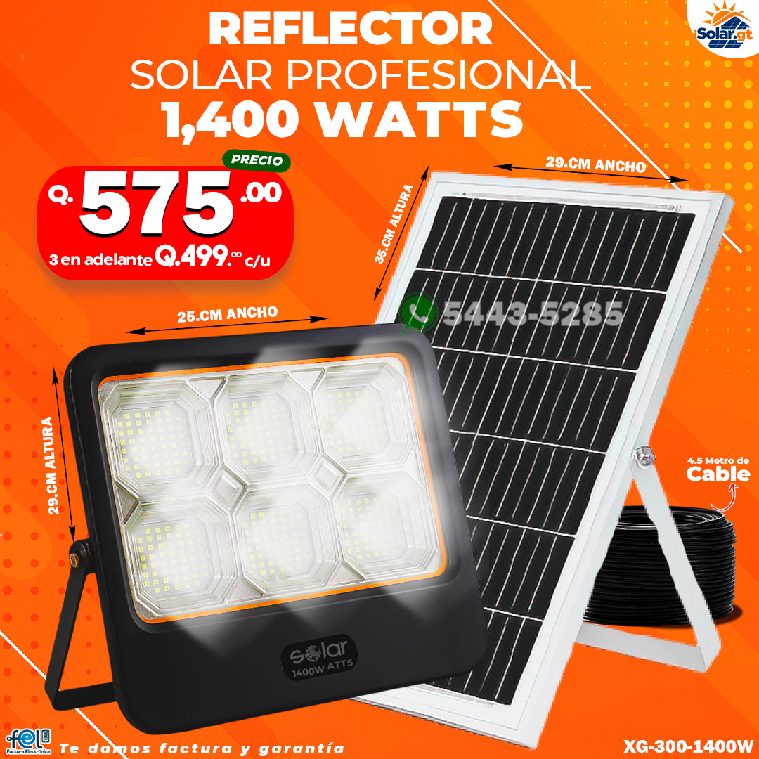 Reflector Solar de 250 -800 -1200 -1400 -1600-1800 -2000W ⚡