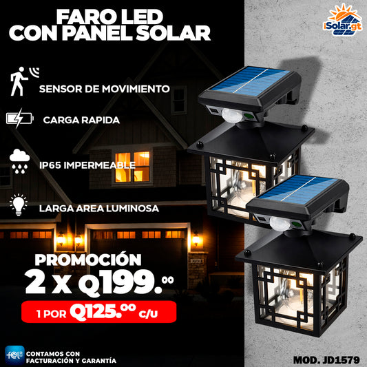 Farol Solares con Panel Integrado☀️