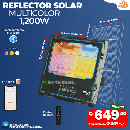 Reflector Solar Multicolor 1,200W ⚡