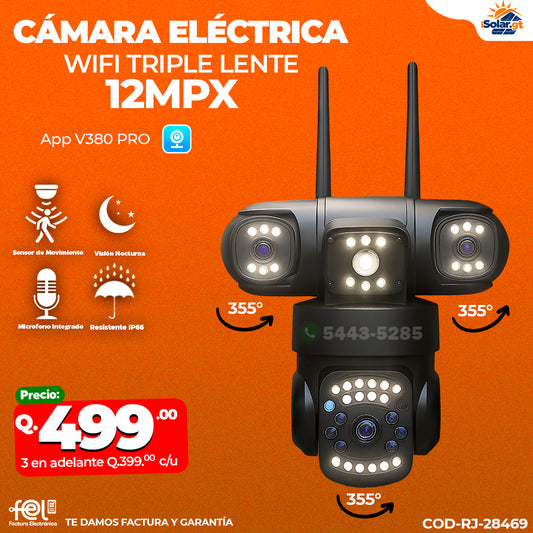 Cámara Triple Lente de 12 MPX 🔥