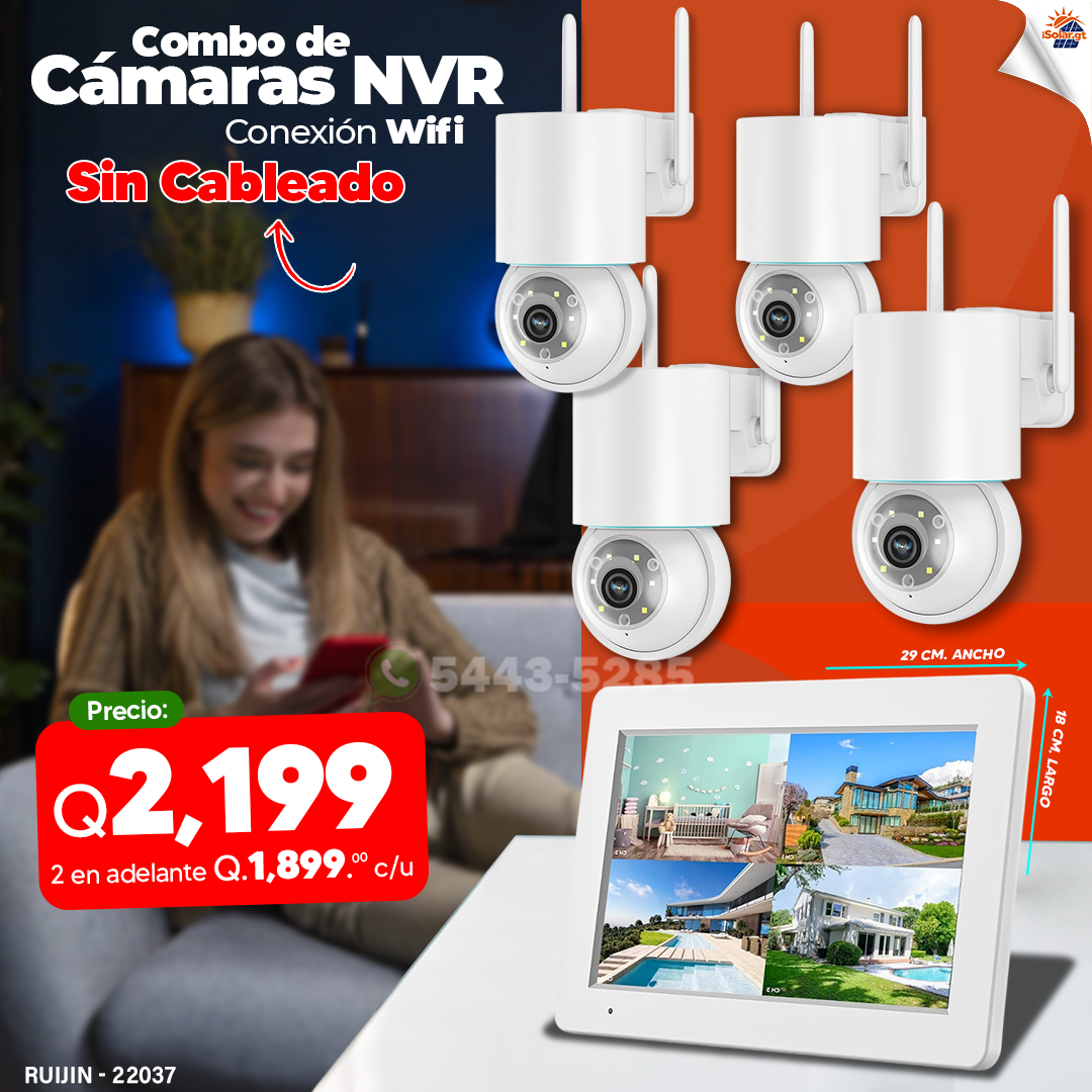 Kit de Cámaras Inalámbricas con NVR