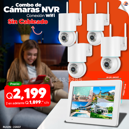 Kit de Cámaras Inalámbricas con NVR