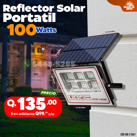 Reflector Solar Portatil - 100 watts