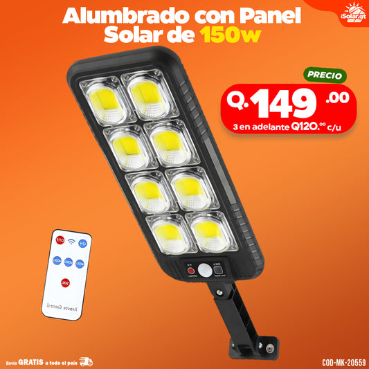 Alumbrados Con Panel Solar Incorporado de 150 watts