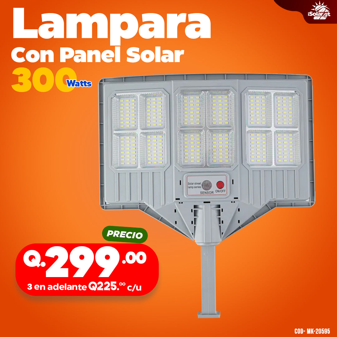 Alumbrado Solar - Panel incorporado