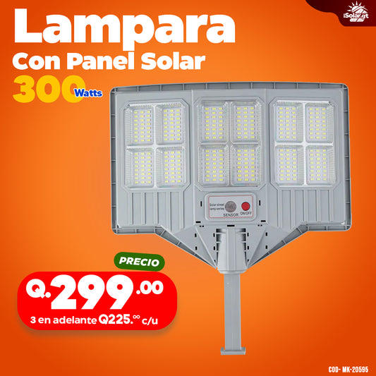 Alumbrado Solar - Panel incorporado