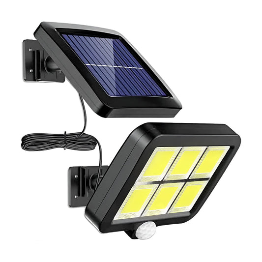 Mini Reflector led con panel solar con cable de 5 mts