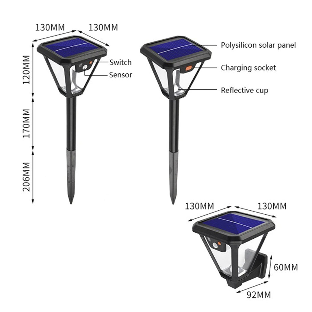 Farol Led con panel solar incorporado