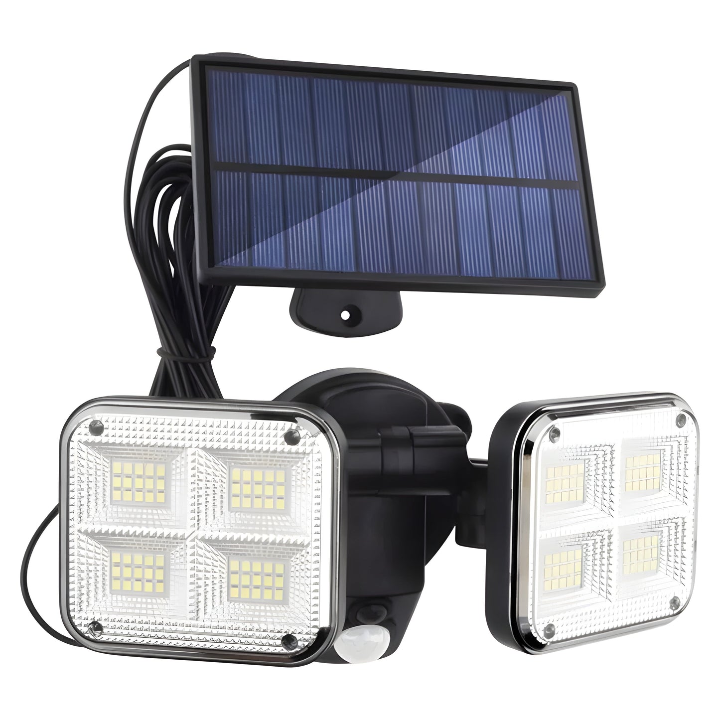 Alumbrado led con panel solar con cable de 5 mt