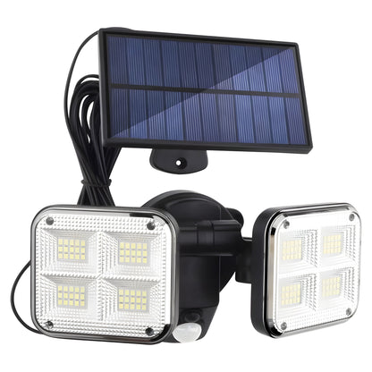 Alumbrado led con panel solar con cable de 5 mt