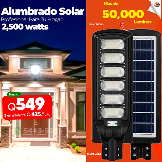 Alumbrado Solar 2500 Watts🌞